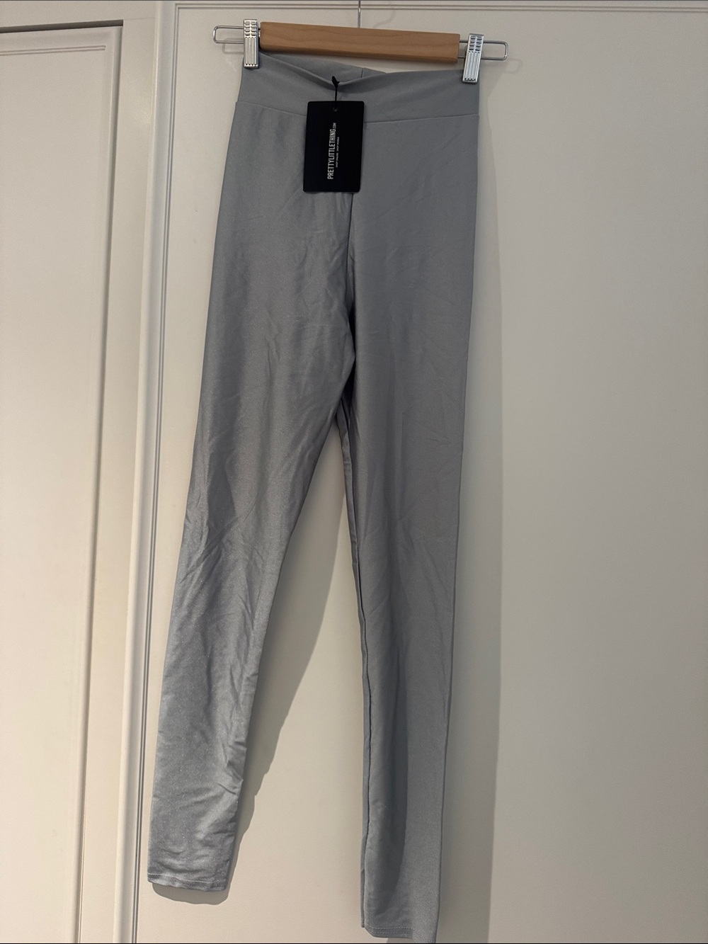 PrettyLittleThing Light Gray Kids Leggings